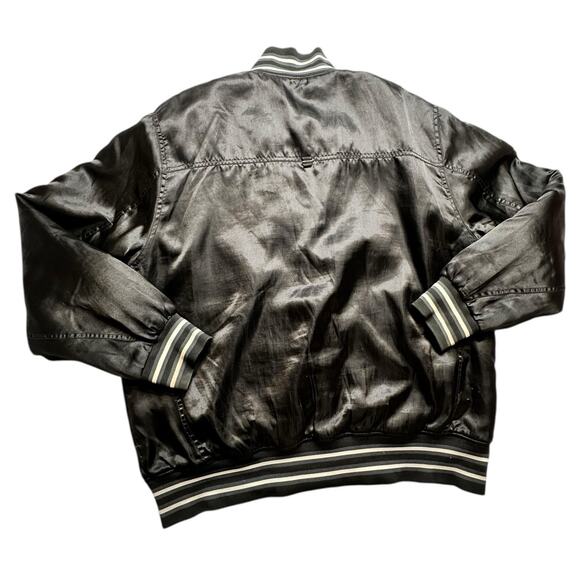 Vintage Rare 2000’s Y2K Rocawear Bomber Embroidered Satin Jacket Size 2XL - Picture 2 of 15